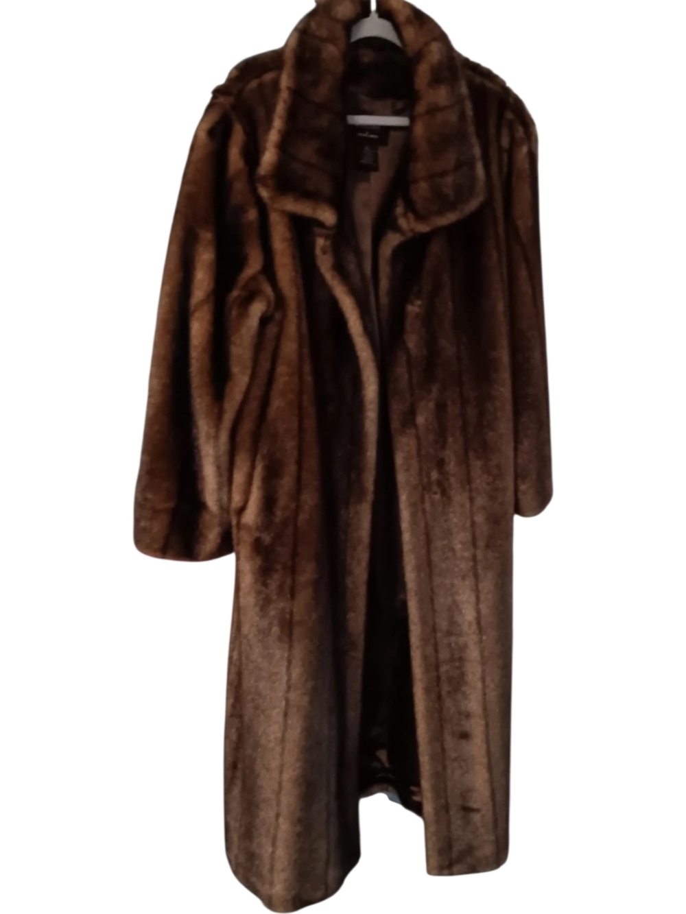 Faux Mink Fur XL Luxury Overcoat by Adrienne Landau - Picture 2 of 5